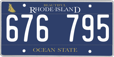RI license plate 676795