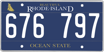 RI license plate 676797