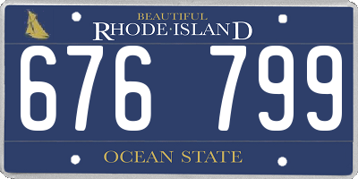 RI license plate 676799