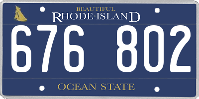 RI license plate 676802