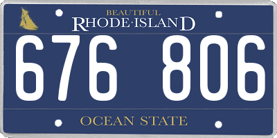 RI license plate 676806