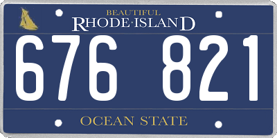 RI license plate 676821