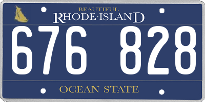 RI license plate 676828