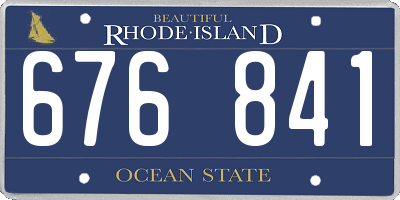 RI license plate 676841