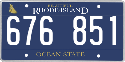 RI license plate 676851