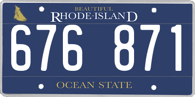 RI license plate 676871