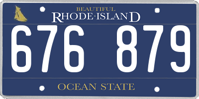 RI license plate 676879