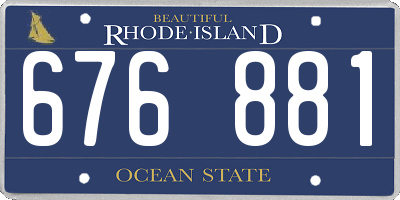 RI license plate 676881