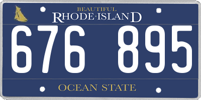 RI license plate 676895