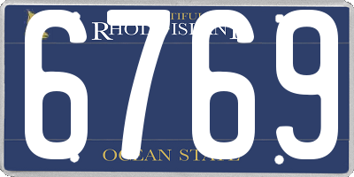 RI license plate 6769