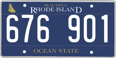 RI license plate 676901