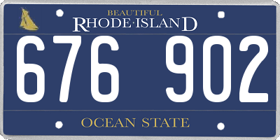 RI license plate 676902