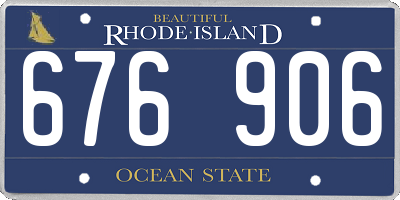 RI license plate 676906