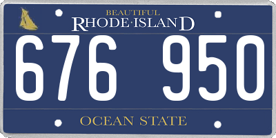RI license plate 676950