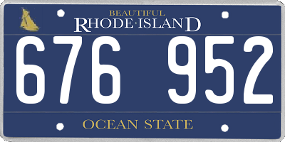 RI license plate 676952