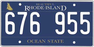 RI license plate 676955