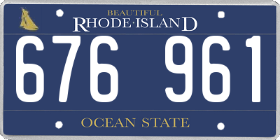 RI license plate 676961