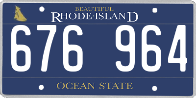 RI license plate 676964