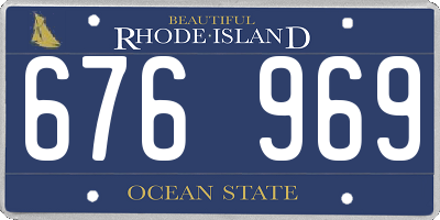 RI license plate 676969