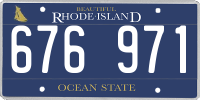 RI license plate 676971