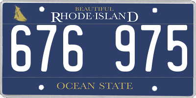 RI license plate 676975