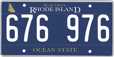 RI license plate 676976