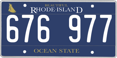 RI license plate 676977