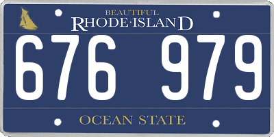 RI license plate 676979