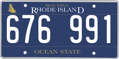 RI license plate 676991