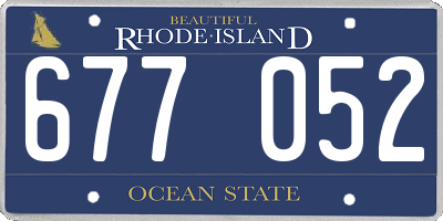 RI license plate 677052