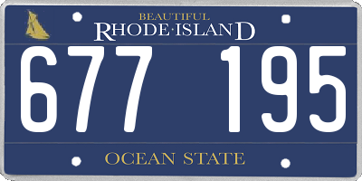 RI license plate 677195