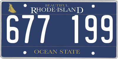 RI license plate 677199