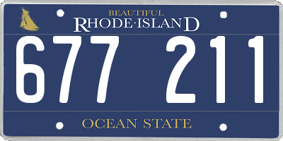 RI license plate 677211