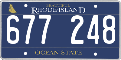 RI license plate 677248