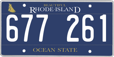 RI license plate 677261