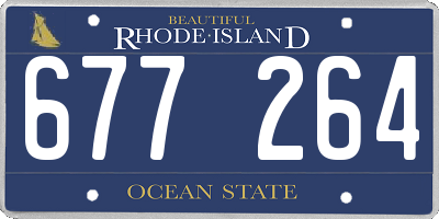 RI license plate 677264