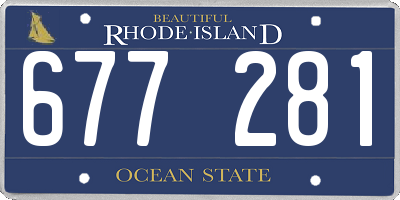 RI license plate 677281