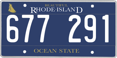 RI license plate 677291