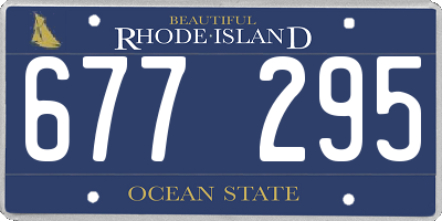 RI license plate 677295