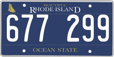 RI license plate 677299