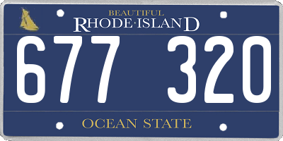 RI license plate 677320