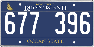 RI license plate 677396