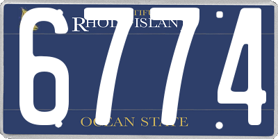 RI license plate 6774
