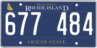 RI license plate 677484