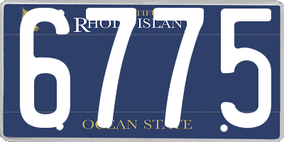 RI license plate 6775