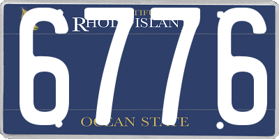 RI license plate 6776
