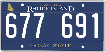 RI license plate 677691