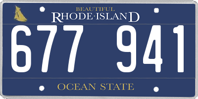 RI license plate 677941