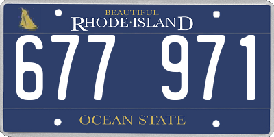 RI license plate 677971