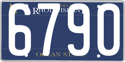 RI license plate 6790